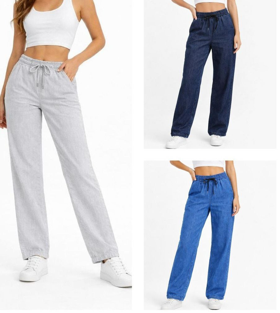 Lastikli Palazzo Pantalon