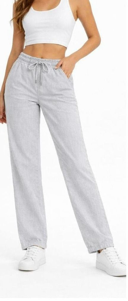 Lastikli Palazzo Pantalon